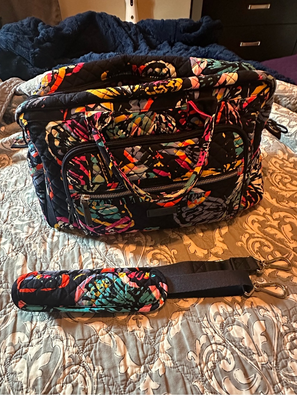 Vera Bradley Iconic Weekender Bag in Butterfly Flutter